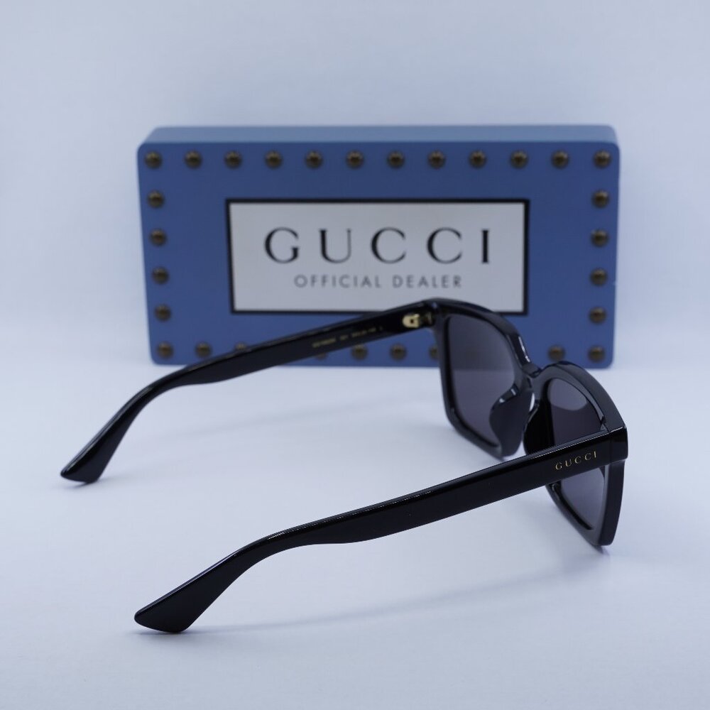 Final Price! Gucci GG1582SK 001 Black Grey Sunglasses - Picture 9 of 10